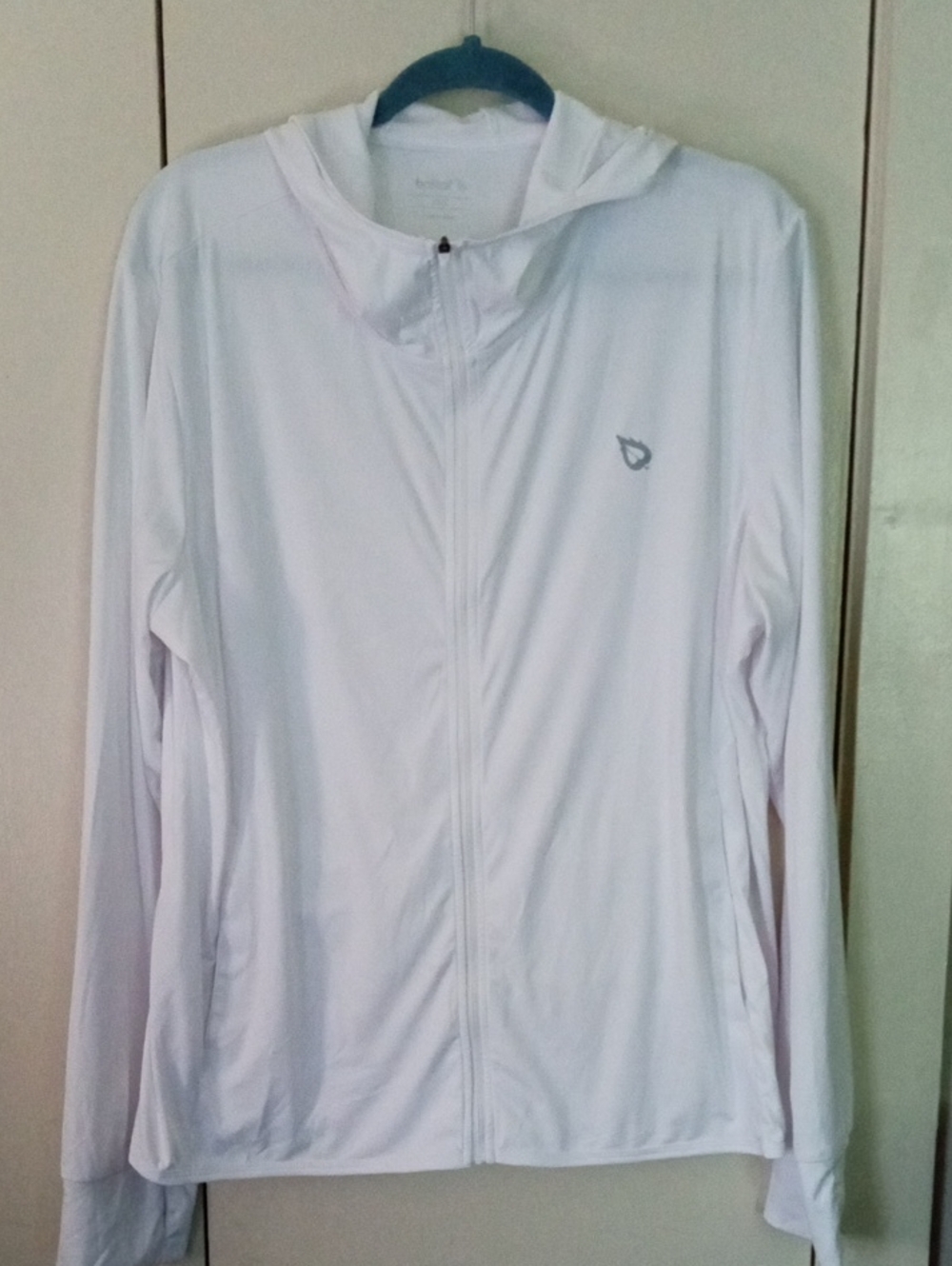 Baleaf White Hoodie Zip-Up Utility Jacket 2XL